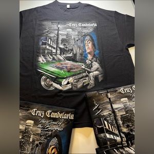 CRUZ CANDELARIA THE SOUL OF THE BARRIO BLACK T-SHIRT